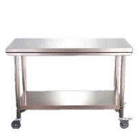Stainless steel linen folding table