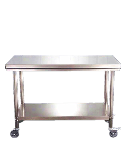 Stainless steel linen folding table